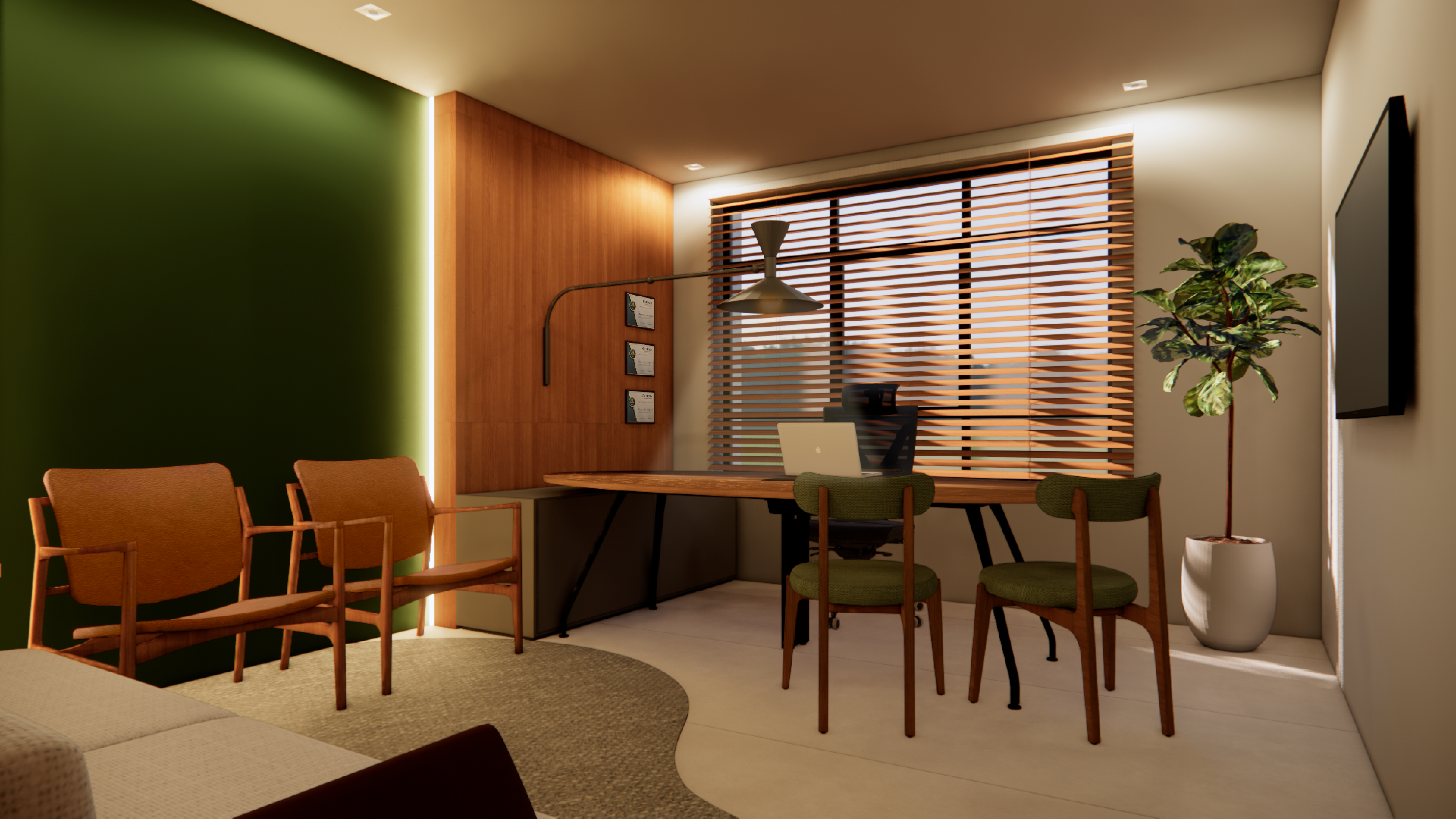 Interior da nova sede